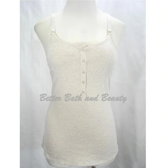 SMALL Gilligan & O'Malley Nursing Henley Cami Oatmeal NWT - Picture 3 of 11